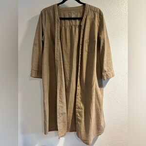 Sonoma Tan Shirt Dress Size XL